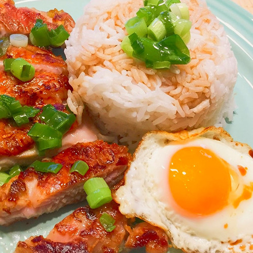 Arroz vietnamita de pollo y limoncillo